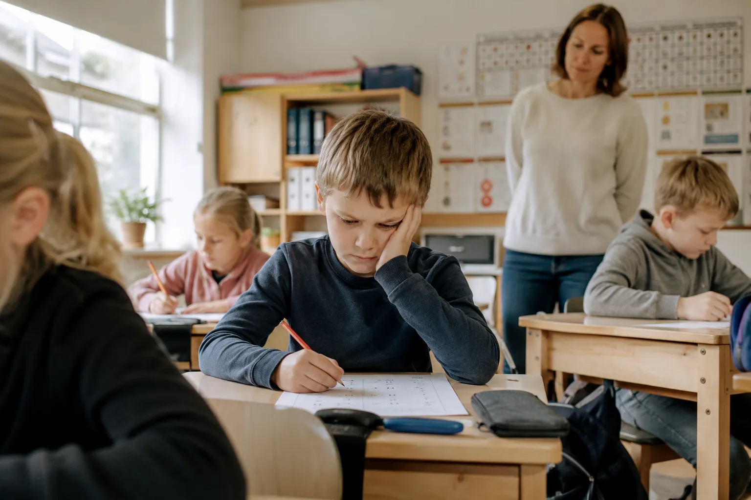 dyskalkuli og mattevansker hos barn ved skolepult