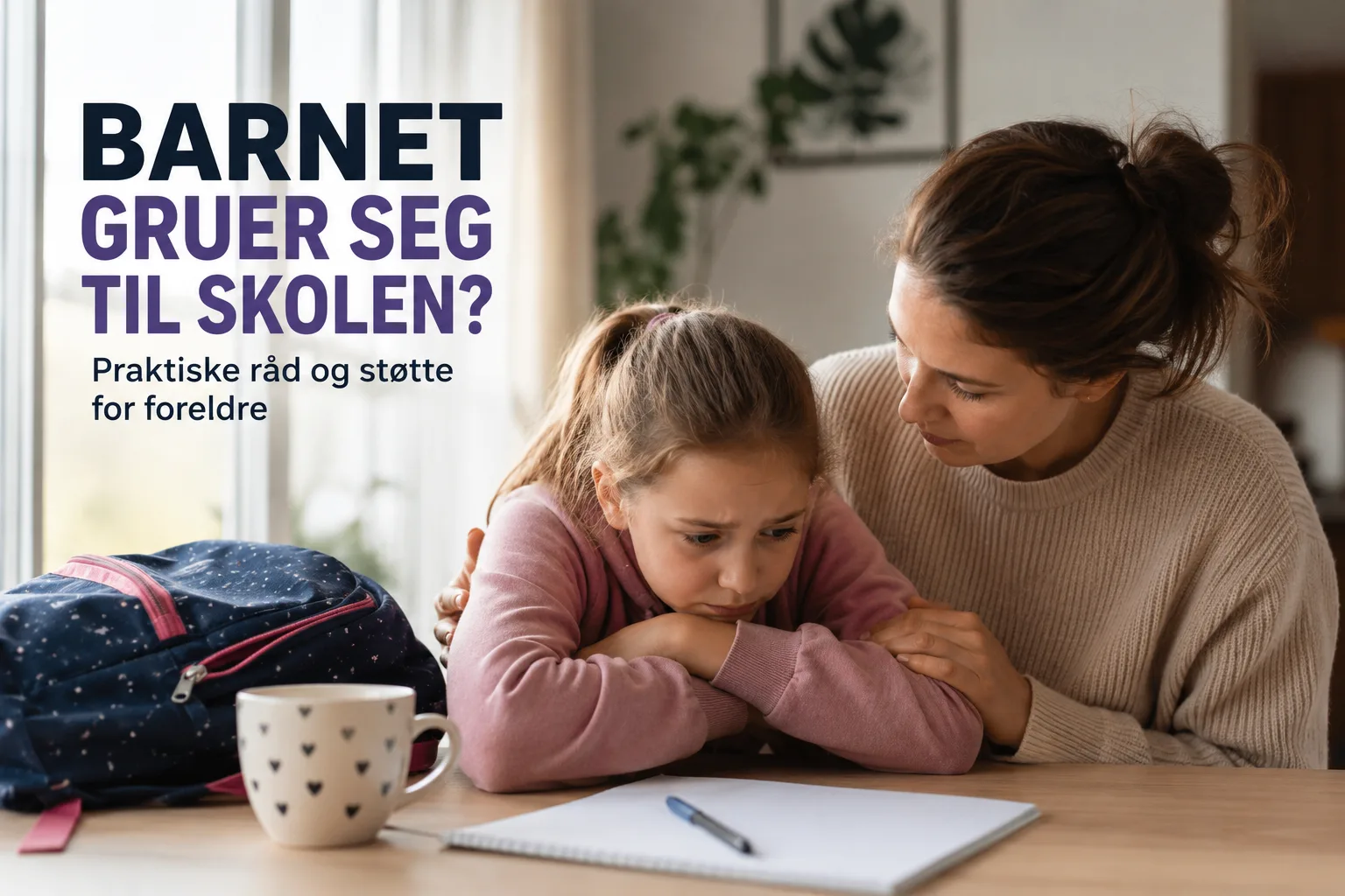 barnet gruer seg til skolen, skolevegring, barn nekter å gå på skolen, ufrivillig skolefravær, hjelpe barn som hater skolen