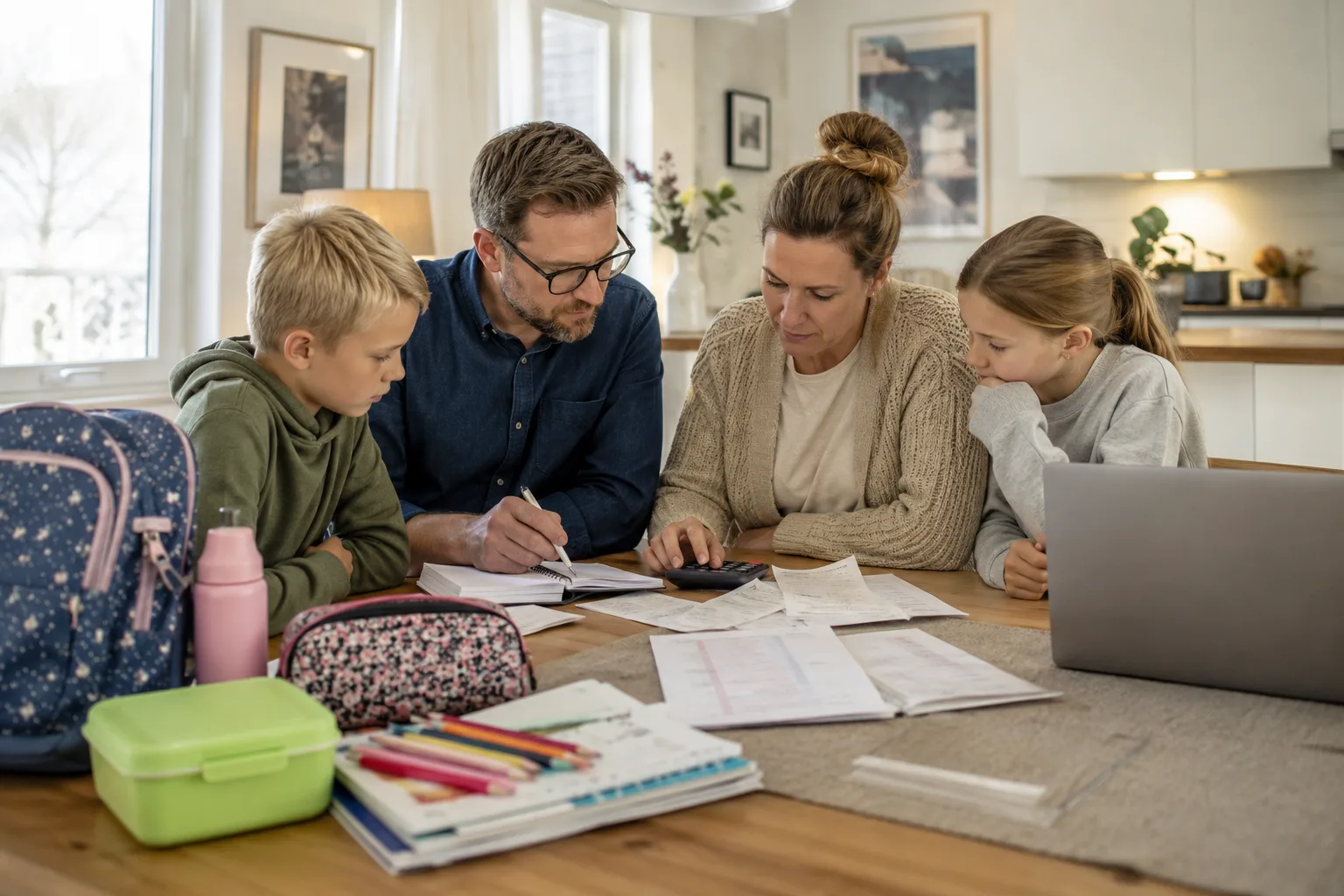 familiebudsjett og planlegging av økonomi for skolebarn i norge