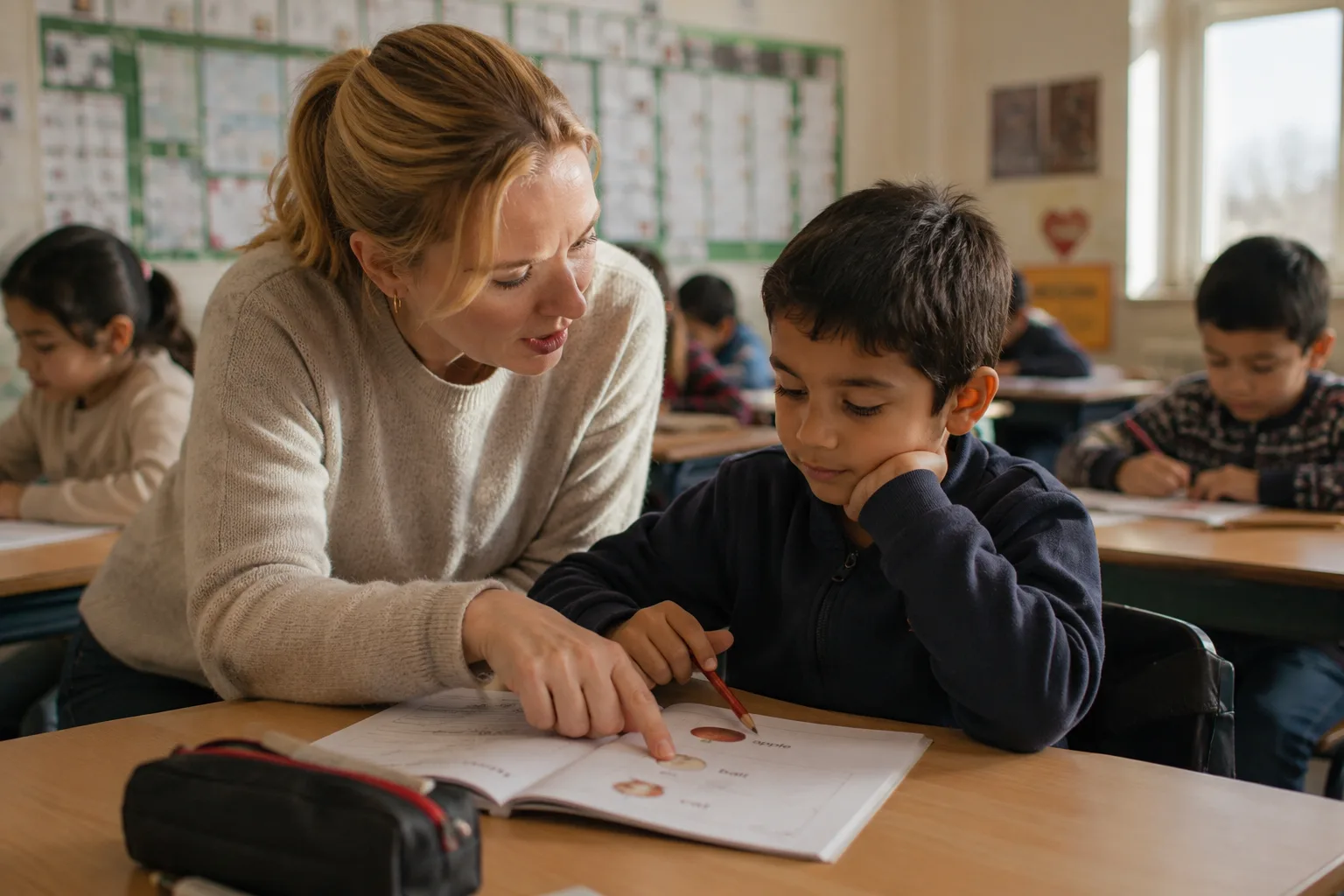 Lærer som veileder elever i tidlig engelskundervisning på barneskolen