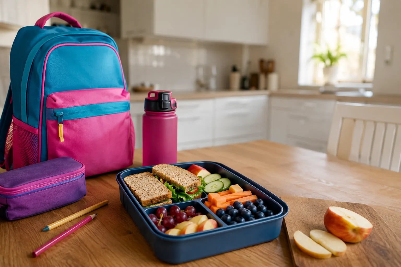sunn og næringsrik matpakke for skolebarn