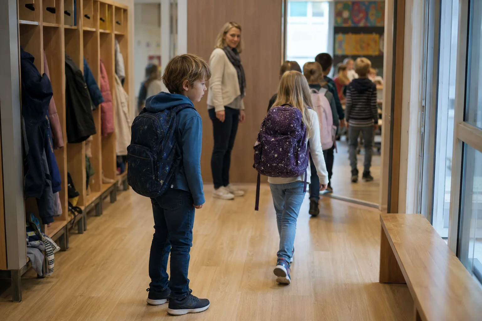 tidlige tegn på skolevegring hos barn i gangen