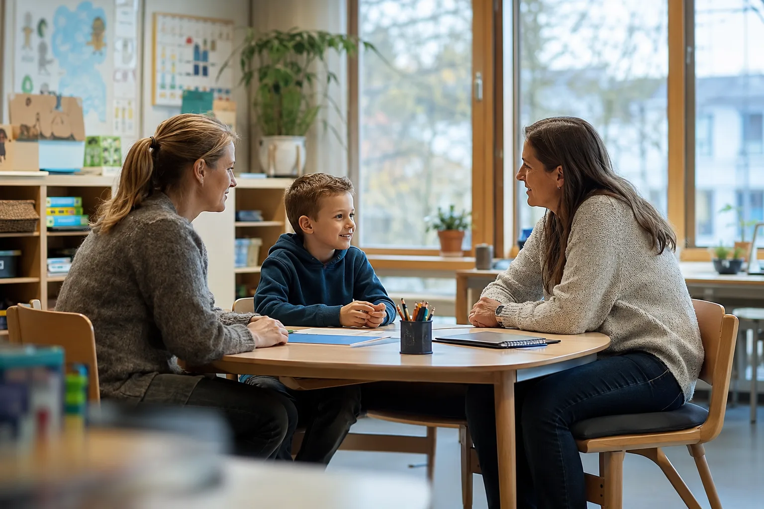 tiltak mot skolevegring og samtale med lærer