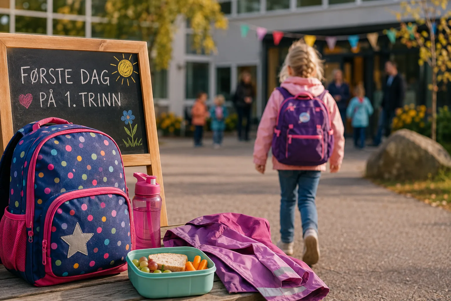 trinn, skolestart i norge, førskoleforeldre tips, hva kreves på skolen, skolestart barneskole